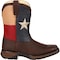 Durango Kids Western Boot, 8.5 M, Leather, 8 in H, Brown BT246 - alternate 2